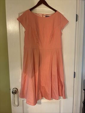 PUKAVT Coral-Peach Dress 3XL